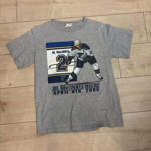 Vintage 2000 St Louis Blues Al MacInnis Night T-shirt #NHL sportswear Kids Large